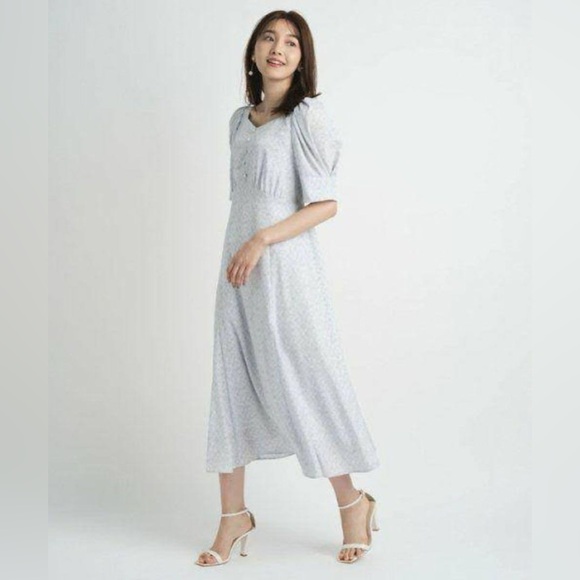 Jusglitty floral tea dress Japanese brand - Picture 2 of 9